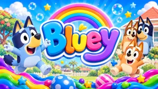Desene cu Bluey logo